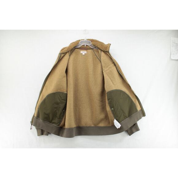 Wallace & Barnes Nordic Sherpa Fleece Jacket Men XXL Brown Shawl Collar Outdoors - Picture 5 of 8